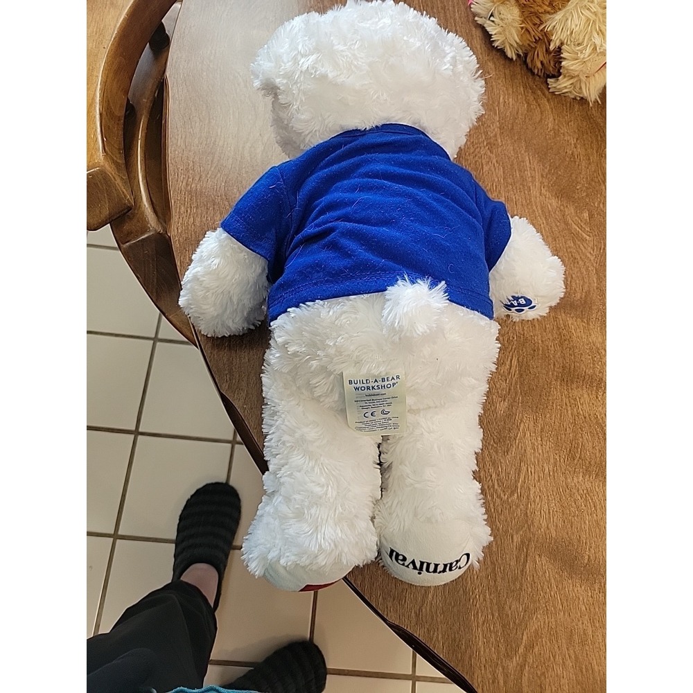 Build A Bear Carnival Cruise Ship Plush White 16" Bear Stuffed BABW - Picture 5 of 9